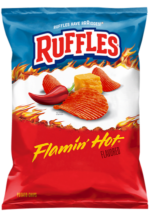 Frito Lay Flamin Hot Ruffles