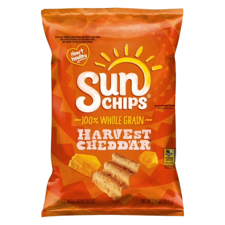 Frito Lay Harvest Cheddar Sun Chips