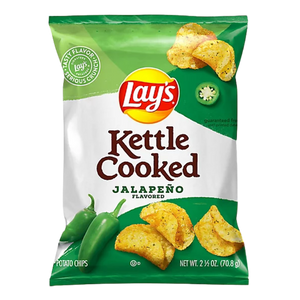 Frito Lay Lays Kettle Cooked Jalapeno 2.5oz