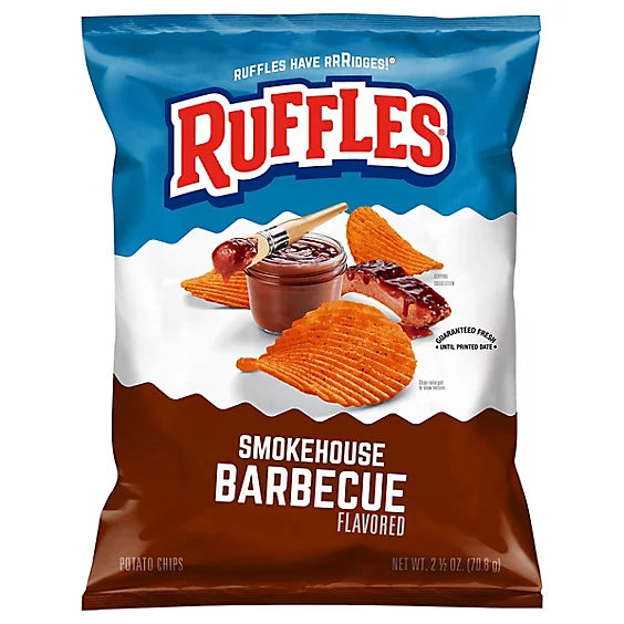 Frito Lay Ruffles Smokehouse BBQ