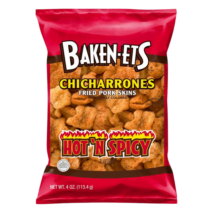 Frito Lay Bakenets Chicharrones Hot N Spicy