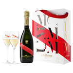 G H Mumm Brut Cordon Rouge  with 2 Glasses
