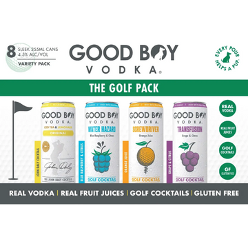 Good Boy Vodka The Golf Pack Variety  8pk Cns