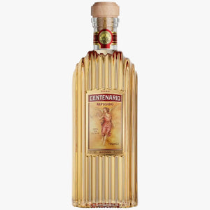 Bottle of Seagram Centenario Reposado Tequila on a white background