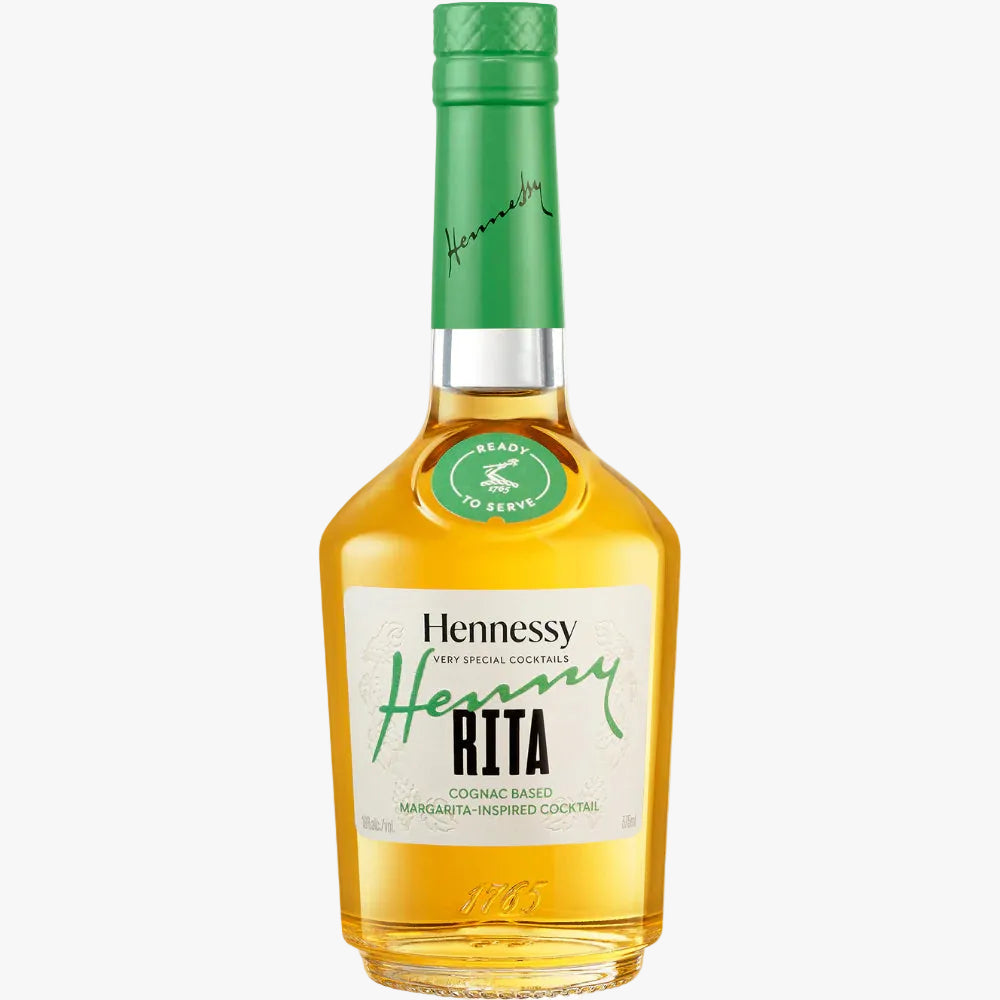 Hennessy Henny Rita bottle on a white background