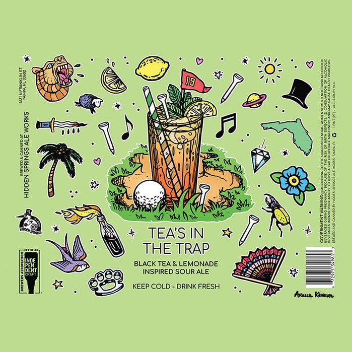 Hidden Springs Tea's In The Trap Sour  4pk Cn