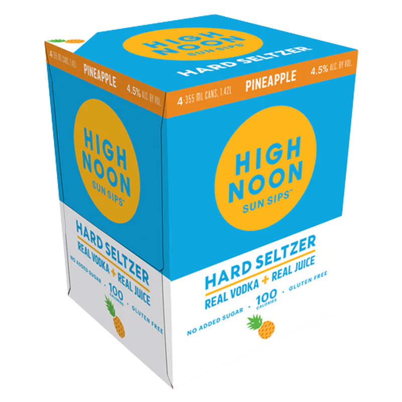 High Noon Hard Seltzer Pineapple  12oz Can