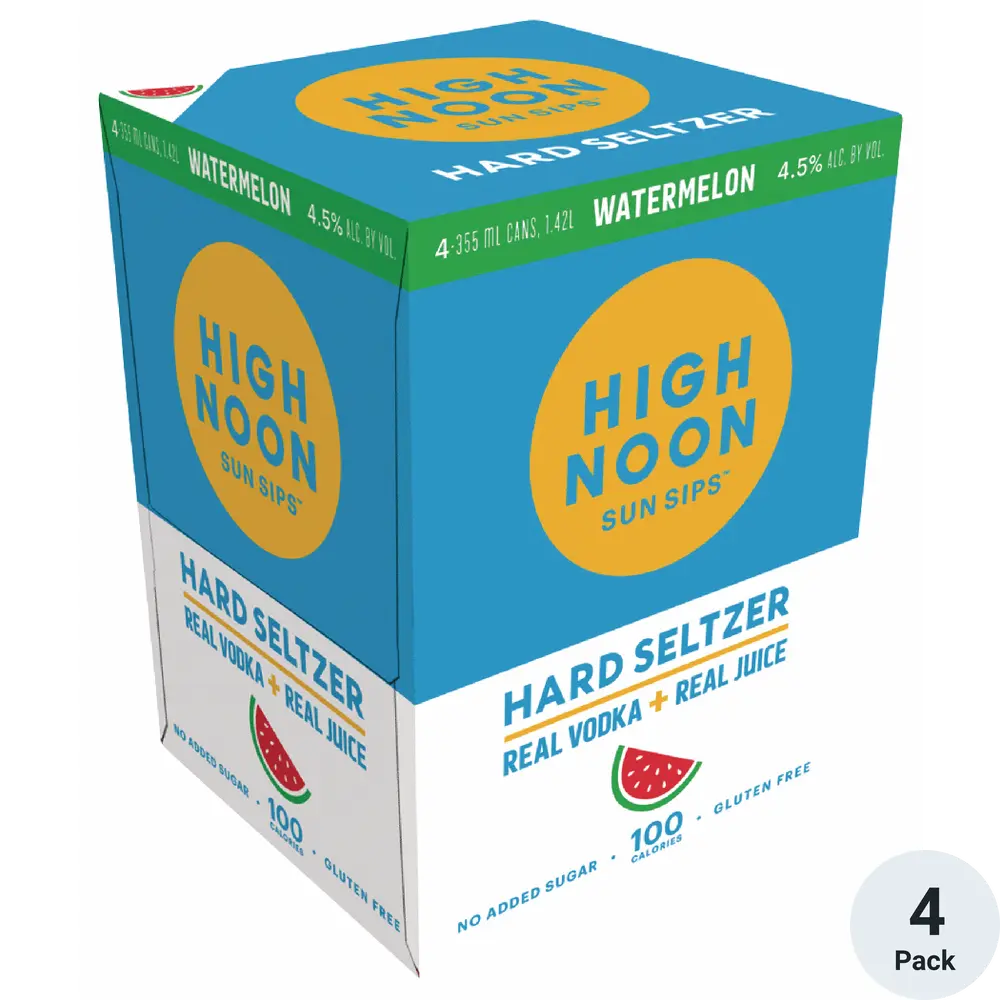 High Noon Hard Seltzer Watermelon  12oz Can
