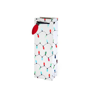 Holiday Lights Single Bottle Wine Bag