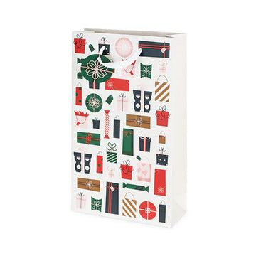 Holiday Presents Double Bottle Wine Bag