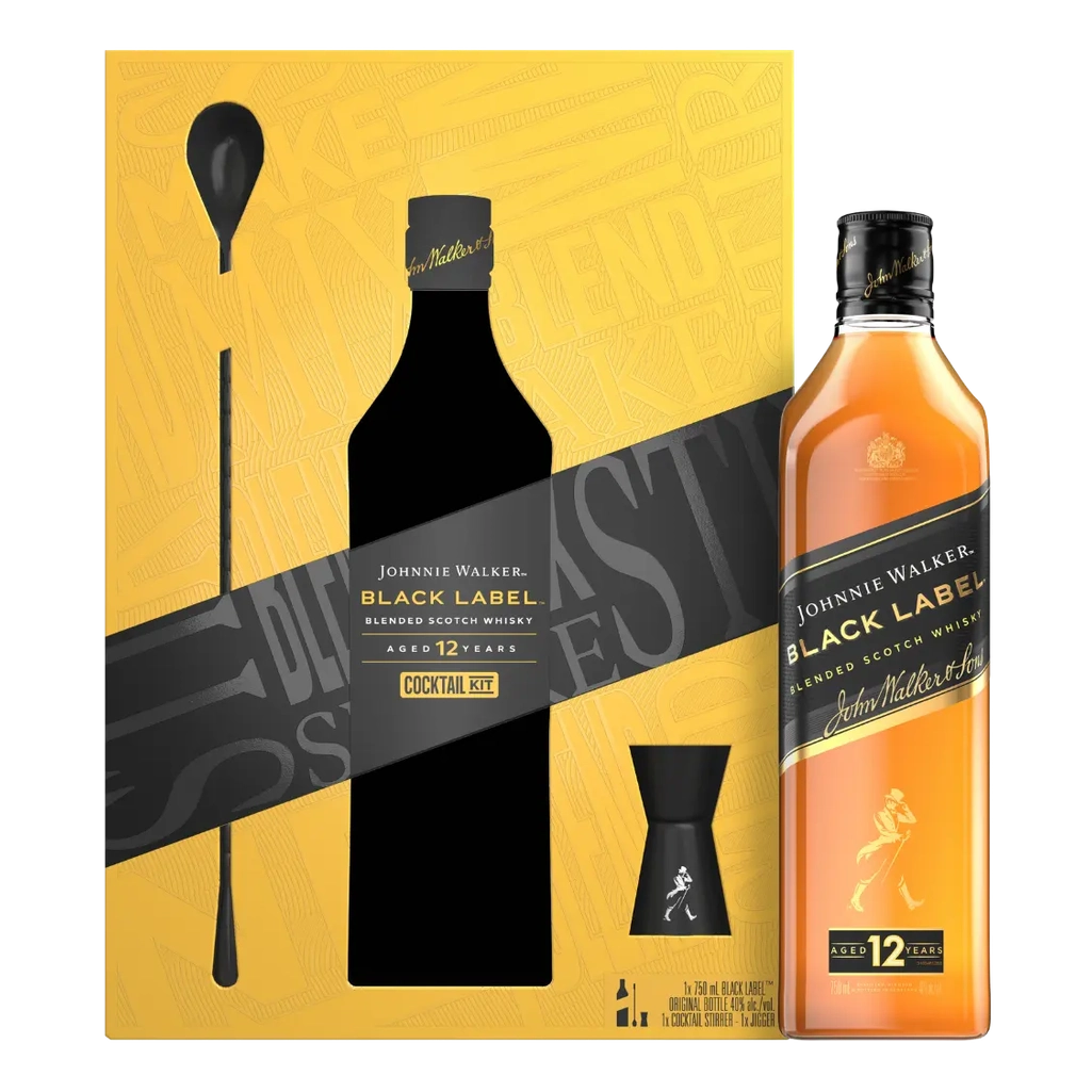 Johnnie Walker Black Cocktail Kit Gift Set