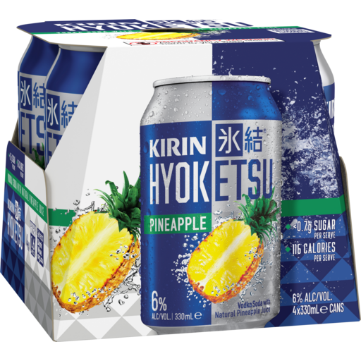 Kirin Hyoketsu Pineapple Vodka Seltzer