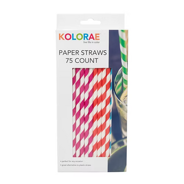 Kolorae Paper Straws 75Ct