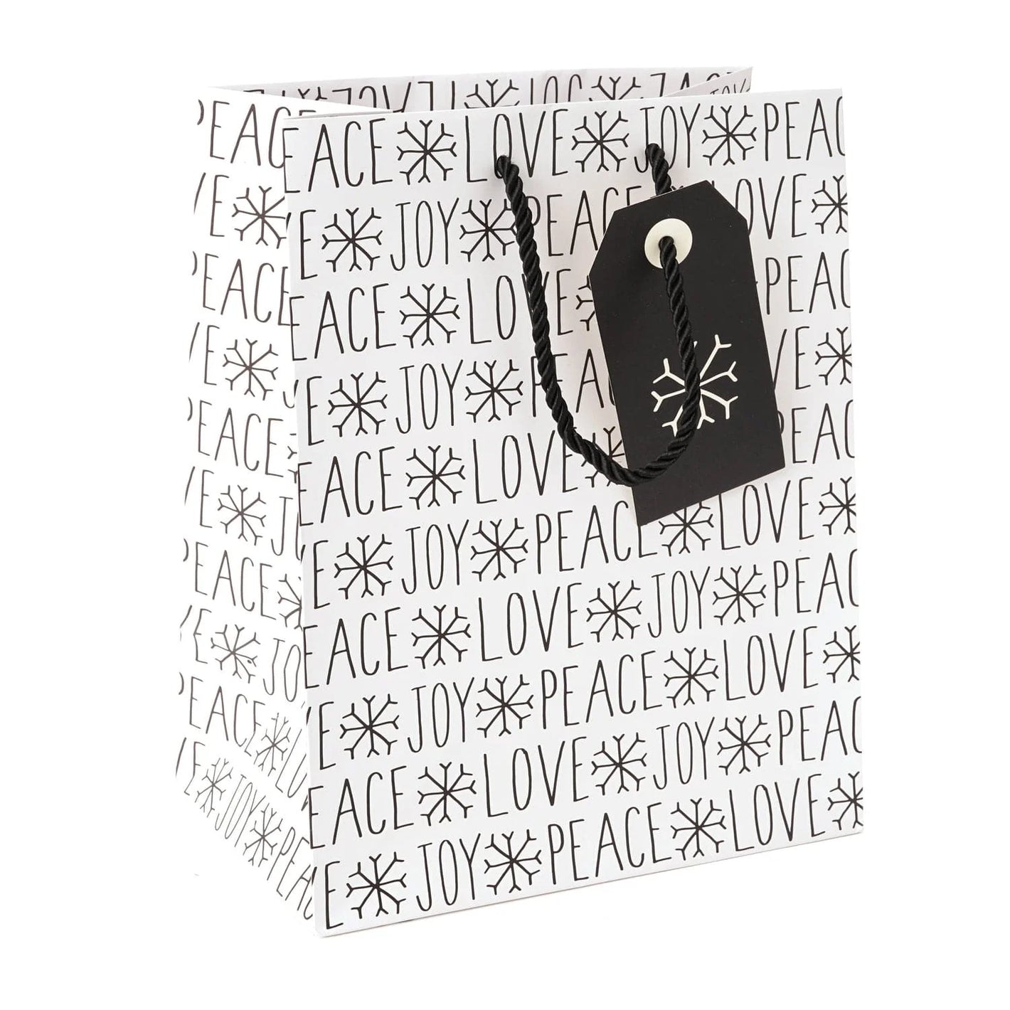 Kraft Peace Love Joy Gift Bag