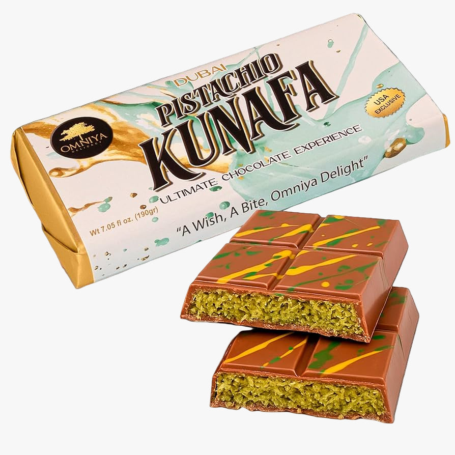 Kunafa Dubai Pistachio Chocolate Bar