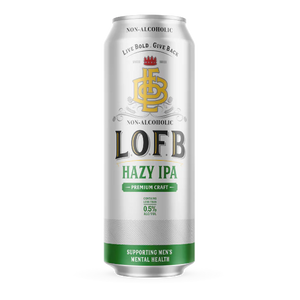 LOFB Hazy IPA N.A.  6pk Cn