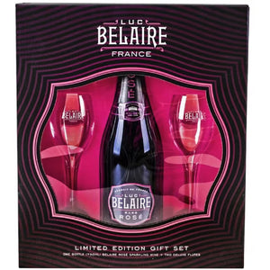 Luc Belaire Rare Rose  Gift Set With Two Flutes