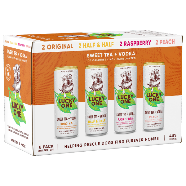 Lucky One Iced Tea Vodka Variety 12oz 8pk