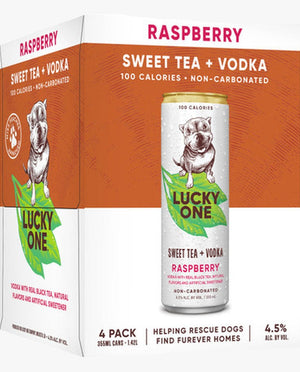 Lucky One Sweet Tea + Vodka Raspberry 12oz  Cns