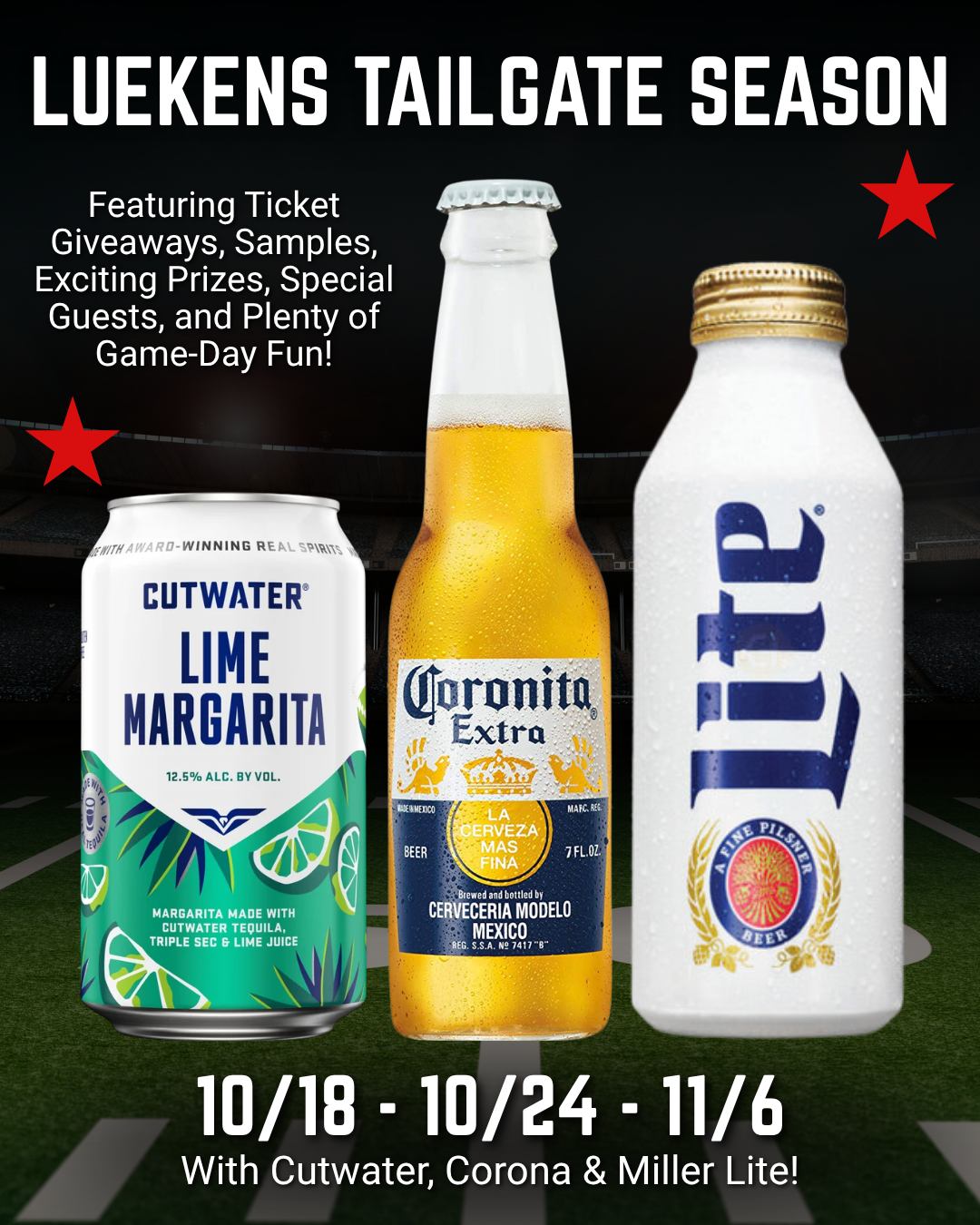 Luekens Tailgate Season Events🏈🍻