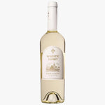 A bottle of Majestic Esprit Bordeaux Blanc white wine, featuring a white label with gold lettering and a wine estate illustration, set against a plain white background.