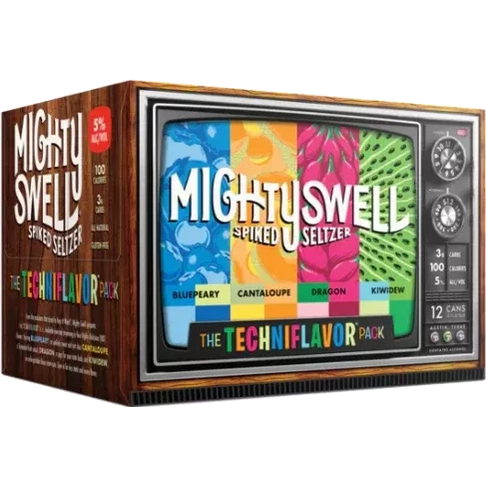 Mighty Swell Techniflavor Seltzer  12pk Variety Cn
