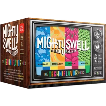 Mighty Swell Techniflavor Seltzer  12pk Variety Cn