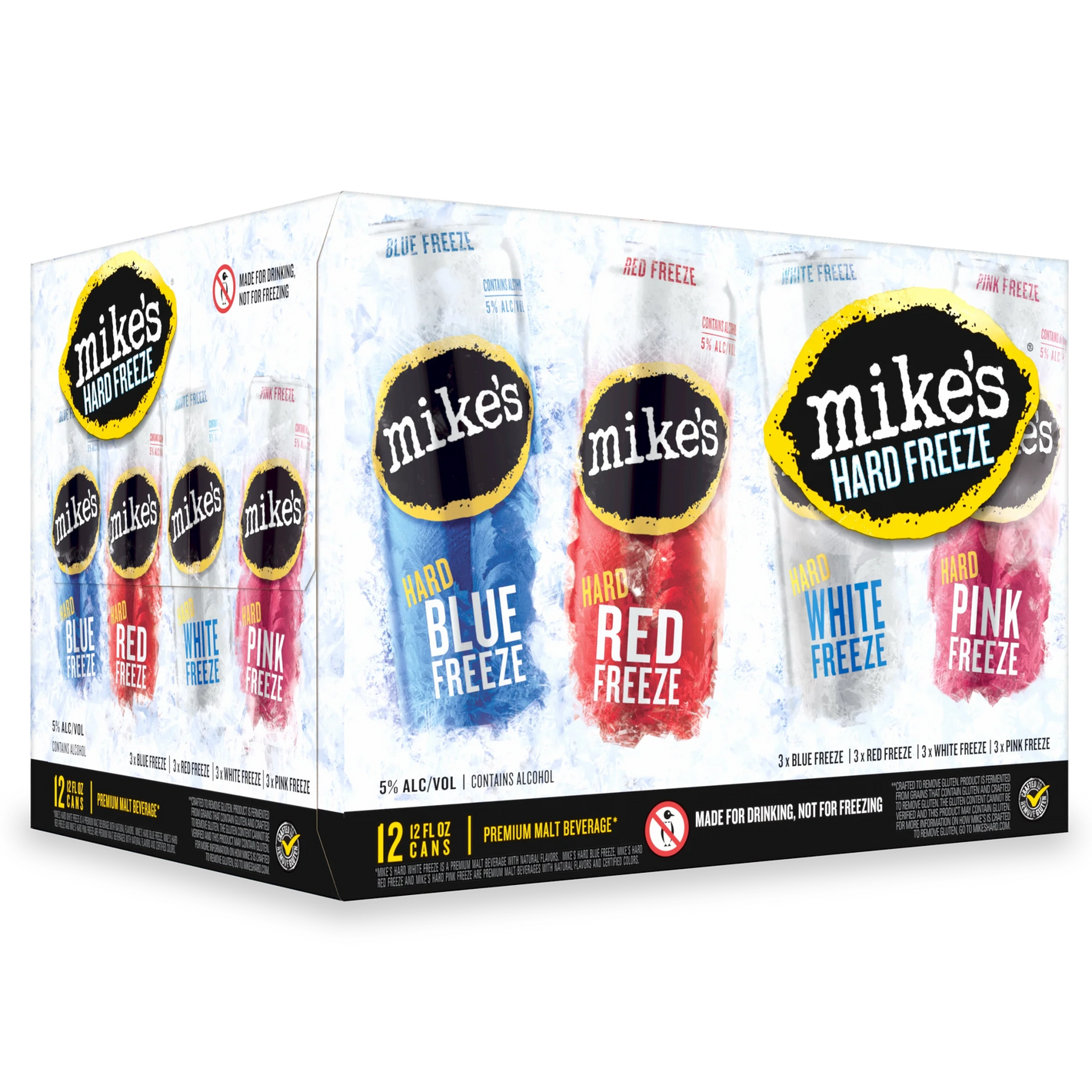 Mikes Hard Freeze Variety  12pk Cn