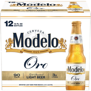 Modelo Oro Light Beer  12pk Btl