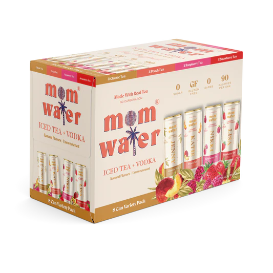 Mom Water Ice Tea + Vodka Variety  8pk