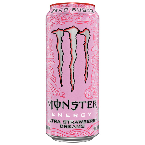 Monster Zero Sugar Ultra Strawberry Dreams 16oz