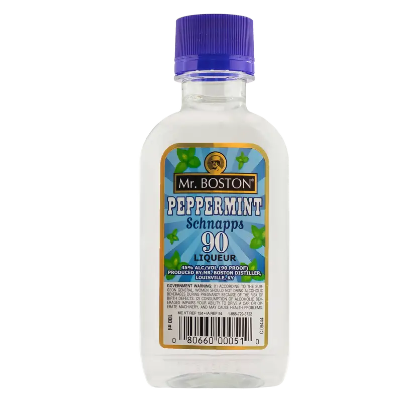 Mr Boston Peppermint Schnapps 90 Proof