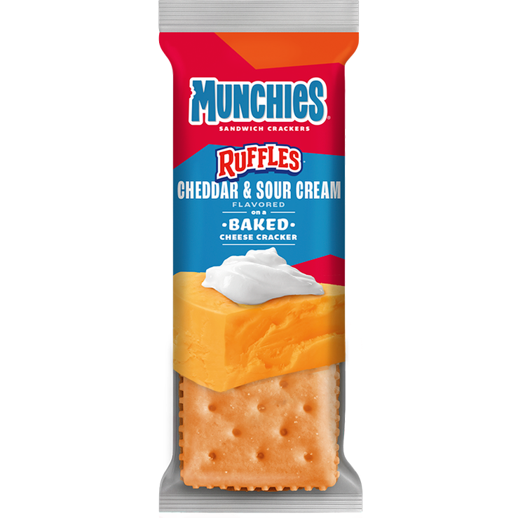 Munchies Ruffles Cheddar & Sour Cream Crackers