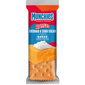 Munchies Ruffles Cheddar & Sour Cream Crackers