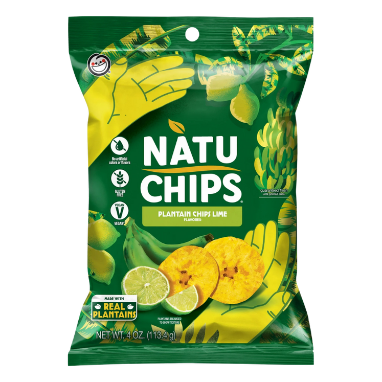NatuChips Lime Plantain Chips