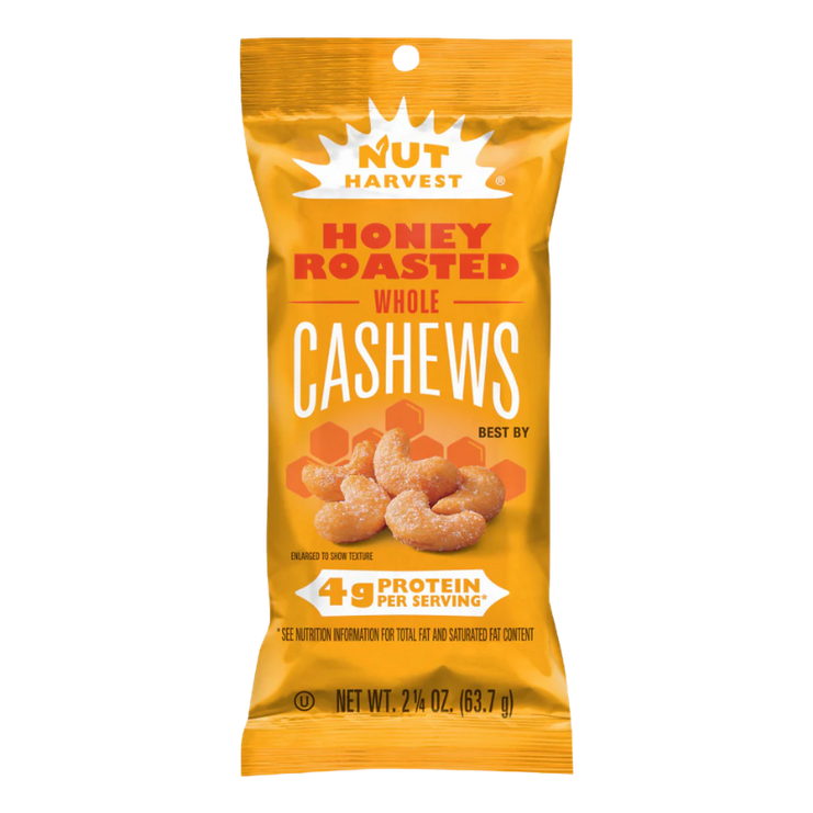 Nut Harvest Honey Roasted Cashews 2.25oz