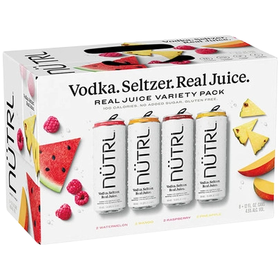 Nutrl Fruit Variety Vodka Seltzer  12pk Cn