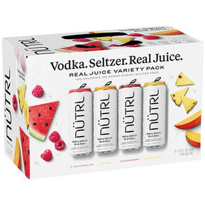 Nutrl Fruit Variety Vodka Seltzer  12pk Cn