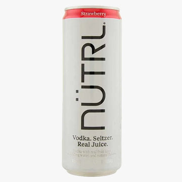 Nutrl Strawberry Vodka Seltzer 24.3oz Sng