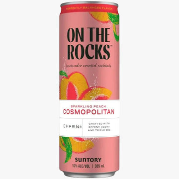 On The Rocks Sparkling Peach Cosmopolitan Cocktail 4pk Can