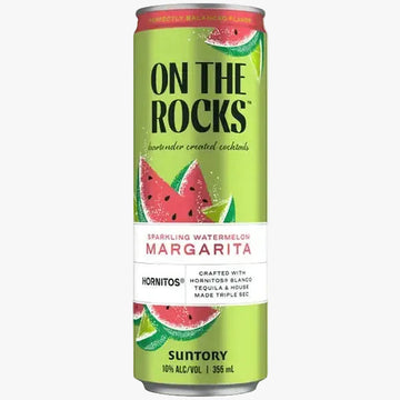 On The Rocks Sparkling Watermelon Margarita Cocktail 4pk Can