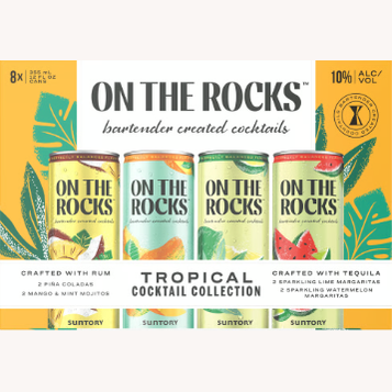 On The Rocks Tropical Cocktail Variety  8pk Can
