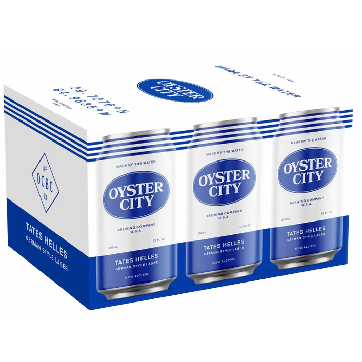 Oyster City Hellas Lager  6pk Cn