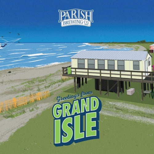 Parish Greetings From Grand Isle  4pk Cn