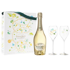 Perrier Jouet Blanc de Blancs Gift Set W/ 2 Flutes