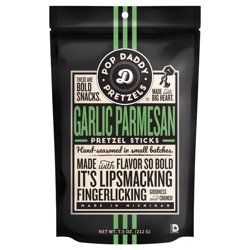 Pop Daddy Garlic Parmesan Pretzel Sticks 7.5oz