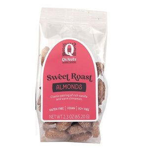 Qs Nuts Sweet Roast Almonds 2.3oz