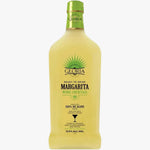 A bottle of Blanco de Gloria Margarita wine cocktail, featuring a pale yellow liquid and a lime green cap and label accents, set against a plain white background.