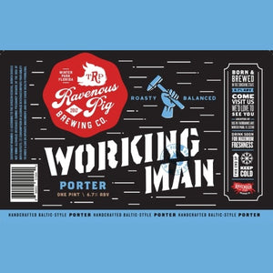 Ravenous Pig Working Man Porter  4pk Cn