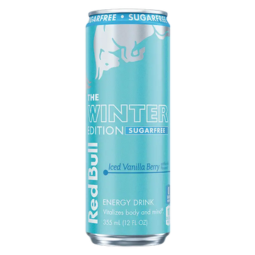 Red Bull Sugar Free Winter Edition Iced Vanilla Berry